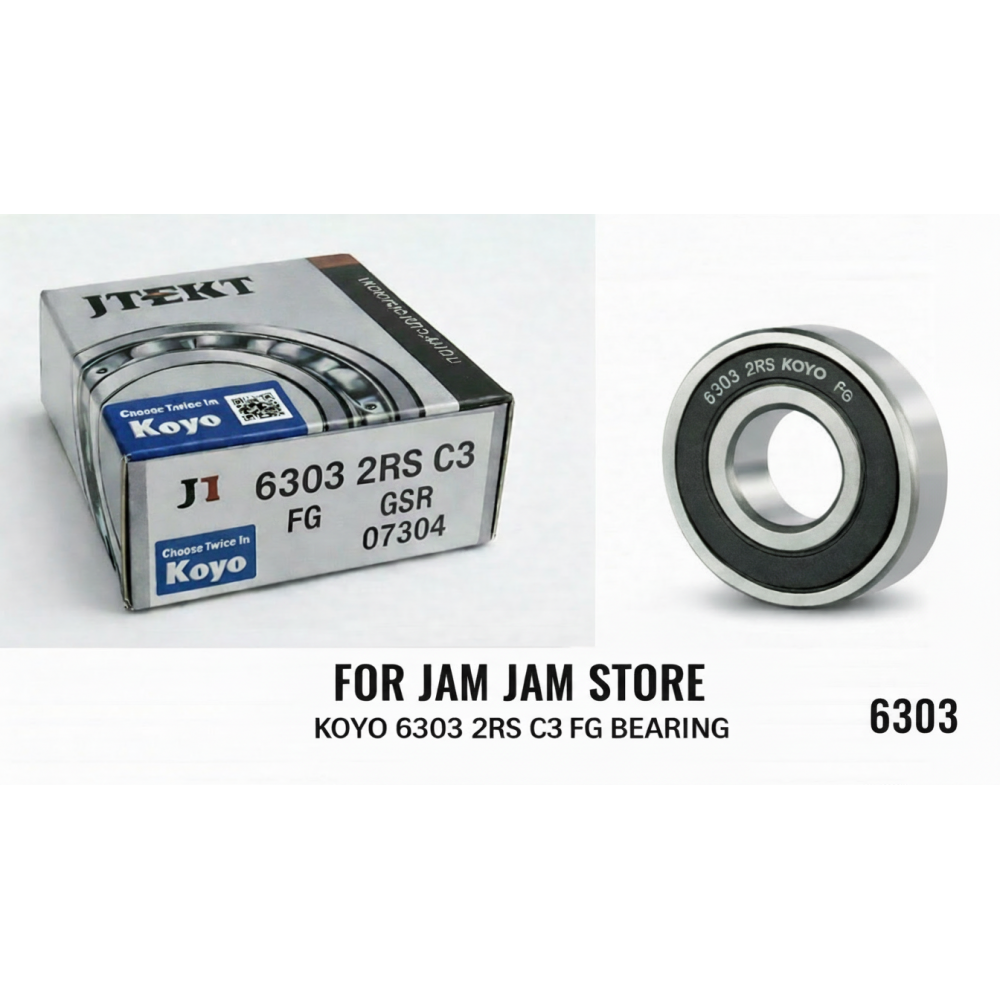 بلبرینگ 6303 KOYO 2RS C3 FG  اصل ژاپن